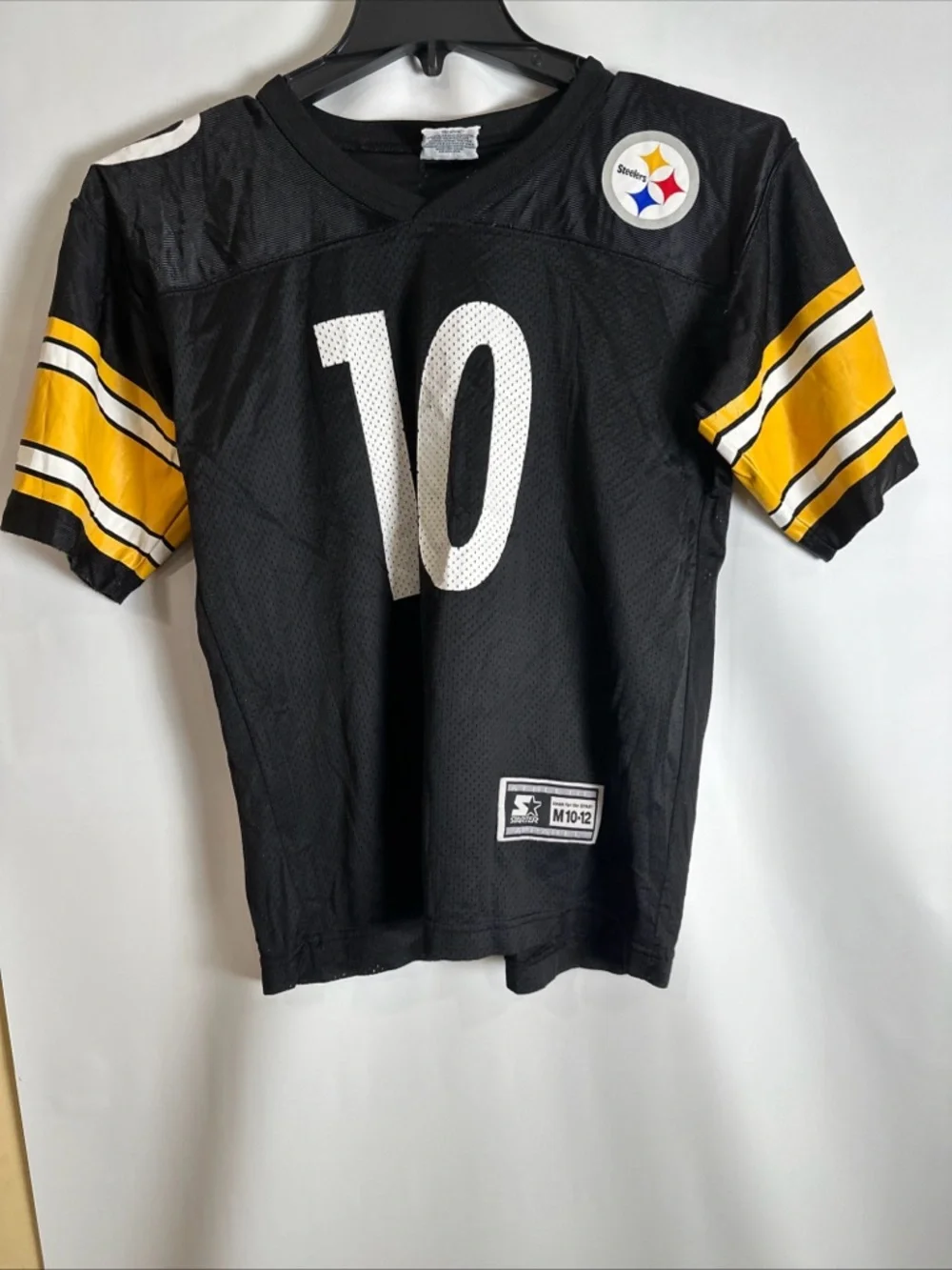Pittsburgh Steelers Kids' Black & Gold Football Jersey Number 10 Cordell Stewart